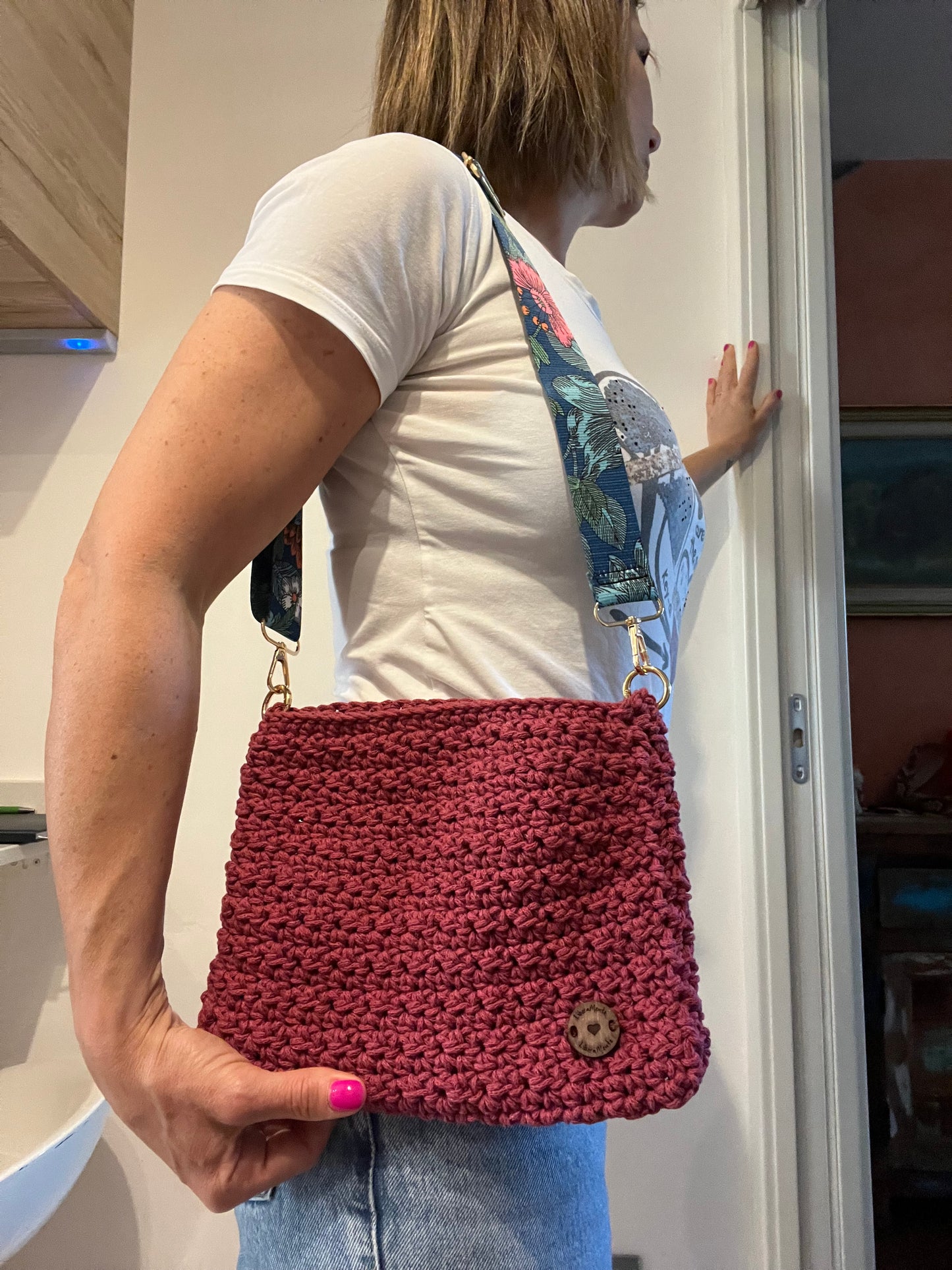 Borsa tracolla uncinetto