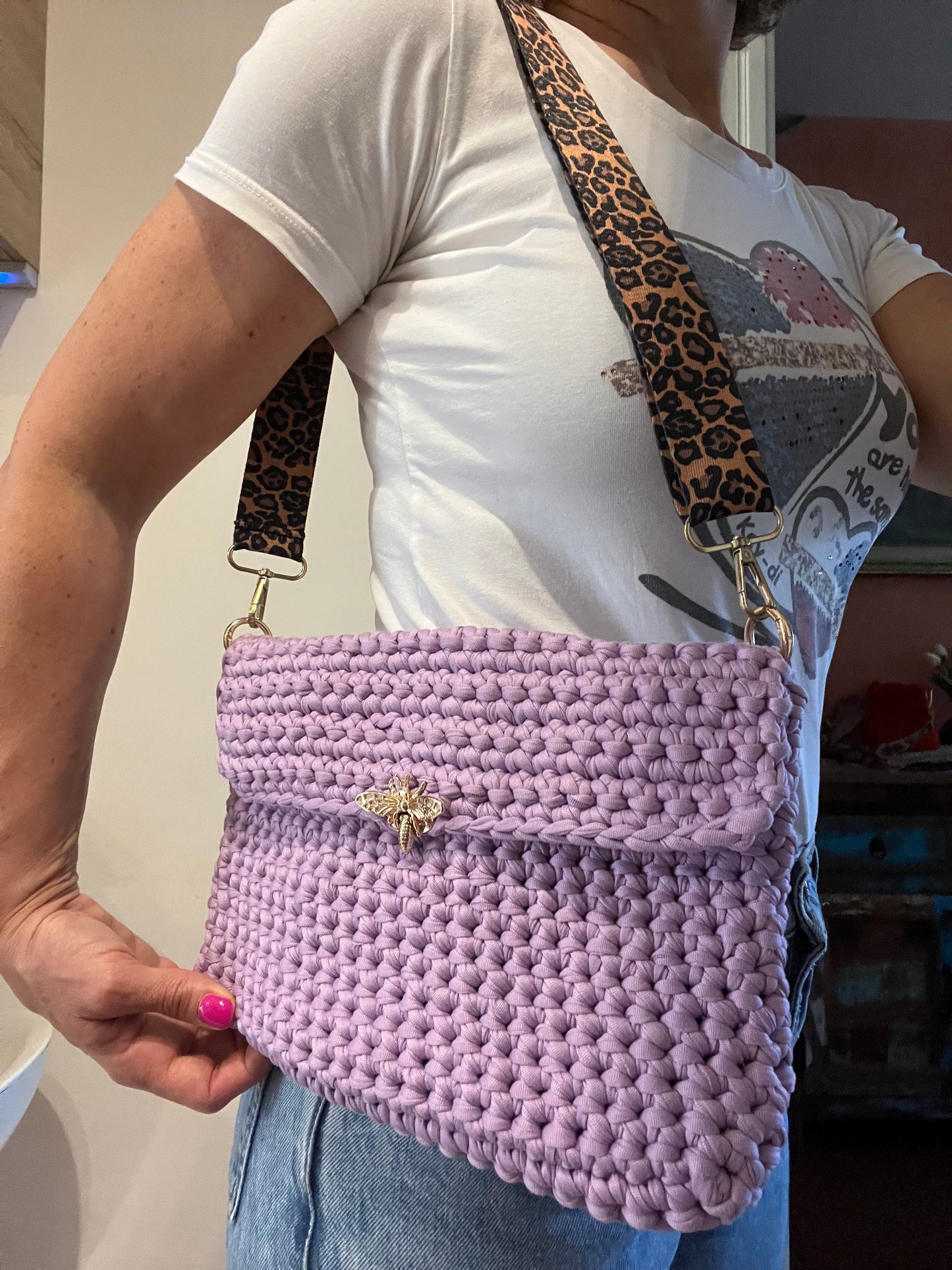 Borsa tracolla uncinetto